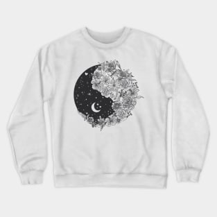 Floral Ying yang Crewneck Sweatshirt